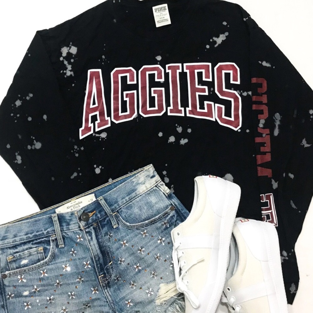 Victoria’s Secret PINK A&M Aggies Crop Top